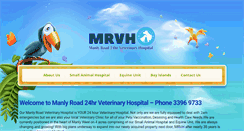 Desktop Screenshot of manlyroadvet.com.au